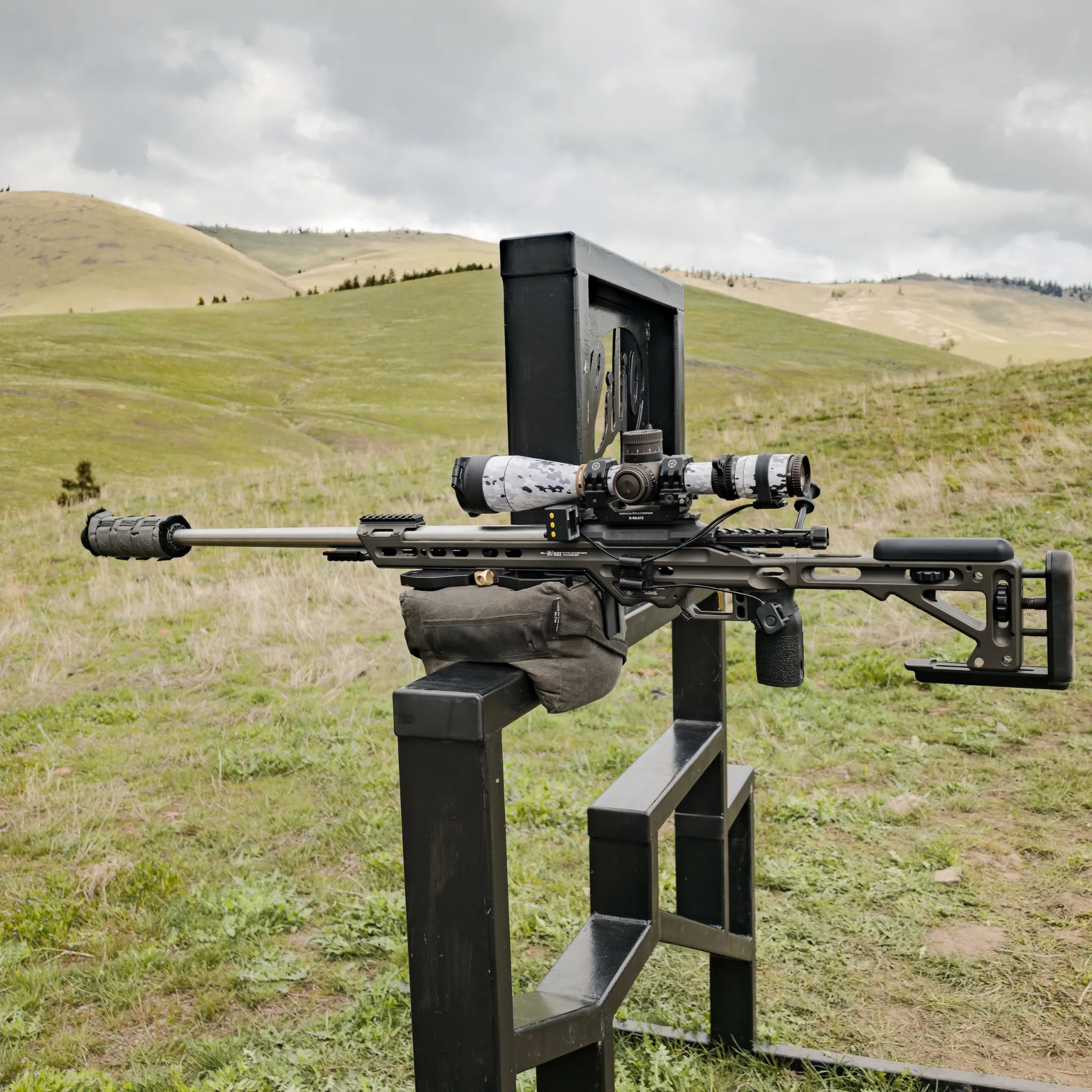 Snow Camo Scope Wrap on Vortex Razor Gen III